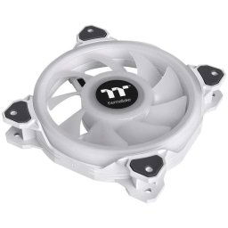 Ventilator PC Riing Quad 12 RGB Radiator Fan TT Premium Edition Alb