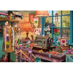 Schmidt Spiele Steve Read: Secret Puzzles - In the sewing room (1000 pieces)