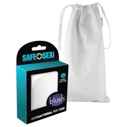 Safe Sex - husă antibacteriană pentru depozitare discretă - albă L