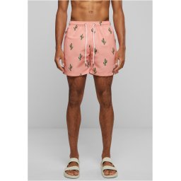 Pattern of swimming shorts cactus aop