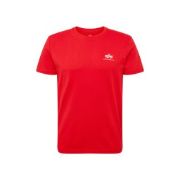 ALPHA INDUSTRIES Tricou roșu deschis / alb