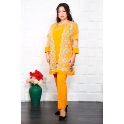 Compleu Elegant din 3 piese Fiesta Galben