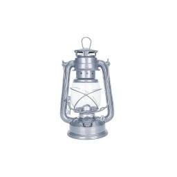 Lampă cu gaz lampant LANTERN 24,5 cm argintiu Brilagi
