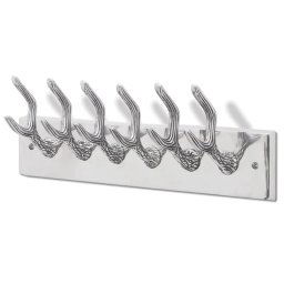 Cuier din aluminiu pentru haine, palarii, cravate, argintiu GartenMobel Dekor