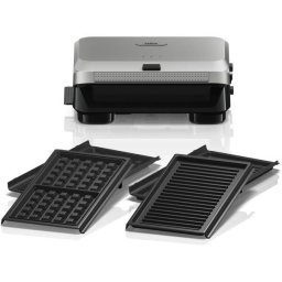 Sandwich maker BRAUN SnackMaker 5 SM5006 - 0X23100003, 800W, 2 seturi placi, Negru argintiu