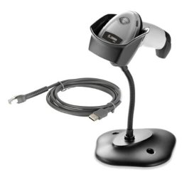 DS2208-SR WHITE (WITH STAND) USB KIT: DS2208-SR00006ZZWW SCANNER, CBA-U21-S07ZBR SHIELDED USB CABLE, 20-71043-04R STAND