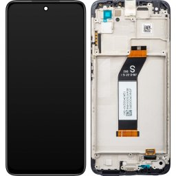Piese si componente Display cu Touchscreen Xiaomi Redmi 10 2022, cu Rama, Gri (Carbon Gray), Service Pack 560001K19S00