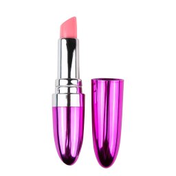 Easytoys - vibrator tip ruj rezistent la apă - roz