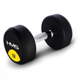 Gantera cauciucata cu greutate fixa HG PRO 12kg