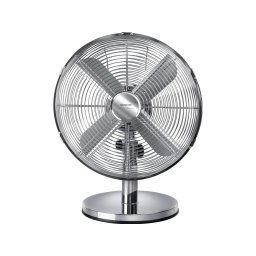 Ventilator SFE 3040SL, din metal cromat, silentios, oscilatie automata 80 grade
