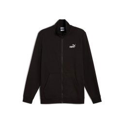 PUMA Bluză cu fermoar sport 'Essentials No. 1' negru / alb