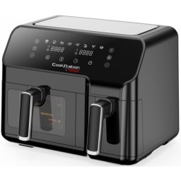 Friteuza cu aer cald dubla CookStation by Techwood CS-927, 5.5L + 3.3L, 2700W, 9 programe, 80 - 200°C