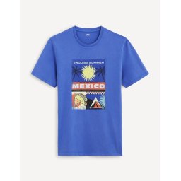 Tricouri pentru barbati Celio - albastru