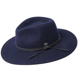 Palarie Bailey of Hollywood Piston Fedora Bleumarin