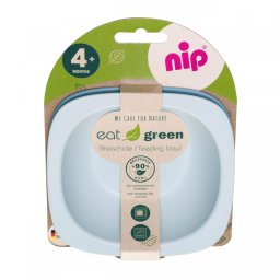 Set 2 castroane pentru mancarea copiilor nip Eat Green 37065