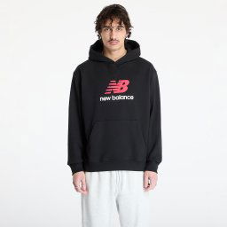 Hanorac New Balance Athletics French Terry Logo Hoodie Black