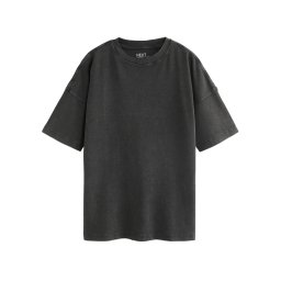 Next Tricou gri metalic