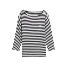 TOM TAILOR Tricou albastru marin / albastru deschis / alb