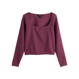 Next Tricou roșu burgundy