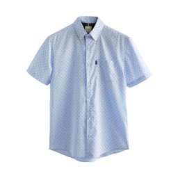 Next Cămașă bleumarin / albastru deschis / alb