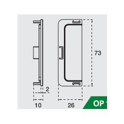 Element capat plin pentru profil Gola C