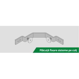Vertiko - Placuta fixare pentru sisteme pe colt