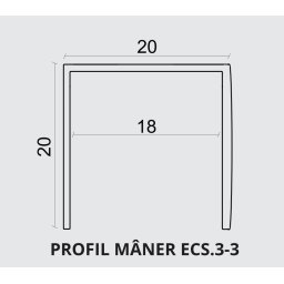 Eco Slide - Profil maner tip U ECS.3-3