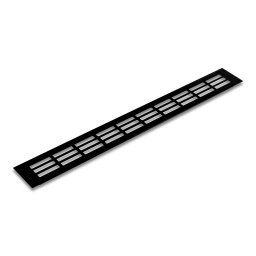 Grilaj aerisire finisaj negru