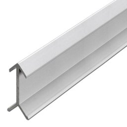 Conector de colt, cap 10 mm - finisaj Argintiu mat