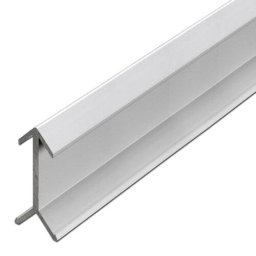 Conector de colt, cap 10 mm - finisaj Argintiu mat