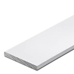 Profil plat din aluminiu - 2 mm, finisaj Alb
