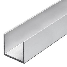Profil aluminiu tip U - Argintiu mat