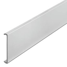 Profil aluminiu cu margini de fixare - Argintiu mat