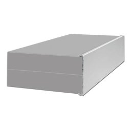Profil aluminiu cu margini de fixare - Argintiu mat