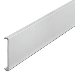 Profil aluminiu cu margini de fixare - Argintiu mat