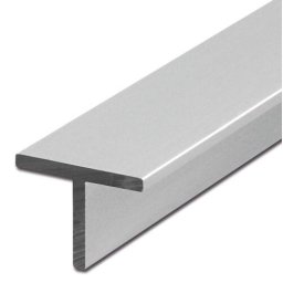 Profil aluminiu tip T - Argintiu mat