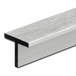 Profil aluminiu tip T - finisaj Otel lucios