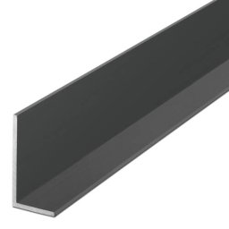 Profil aluminiu tip L - 40 x 20 mm, Negru mat