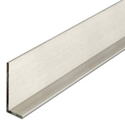 Profil aluminiu tip L - 40 x 15 mm, finisaj Otel lucios