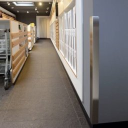Profil unghiular INOX, 1,50 m , drept cu margine rotunjita