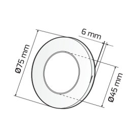 Spot cu LED-uri difuzor lumina - Magneto