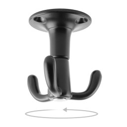Agatatoare Cuier Twist , model rotativ 3 carlige 52x40 mm