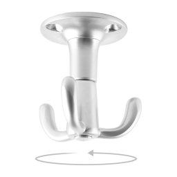 Agatatoare Cuier Twist , model rotativ 3 carlige 52x40 mm