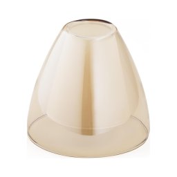 Abajur de rezervă din sticlă pentru lustră E27 d. 11,5 cm bej