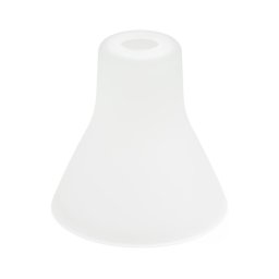 Abajur de rezervă din sticlă pentru lustră E27 d. 20 cm alb