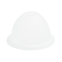 Abajur de rezervă din sticlă pentru lustră E27 d. 19 cm alb