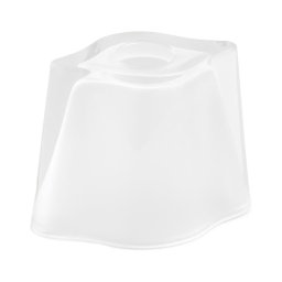 Abajur de rezervă din sticlă pentru lustră E14 9,5x12 cm alb