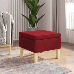 Scaun cu picioare din lemn, rosu vin, material textil GartenMobel Dekor