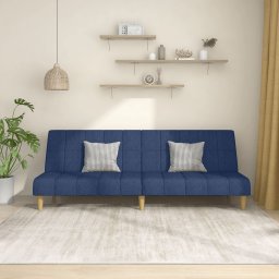 Canapea extensibila cu 2 locuri, albastru, material textil GartenMobel Dekor
