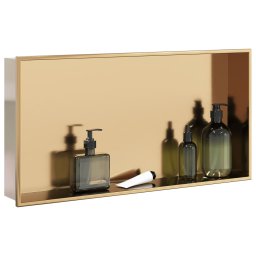 Nisa de dus, auriu periat, 62x32x9 cm, otel inoxidabil GartenMobel Dekor